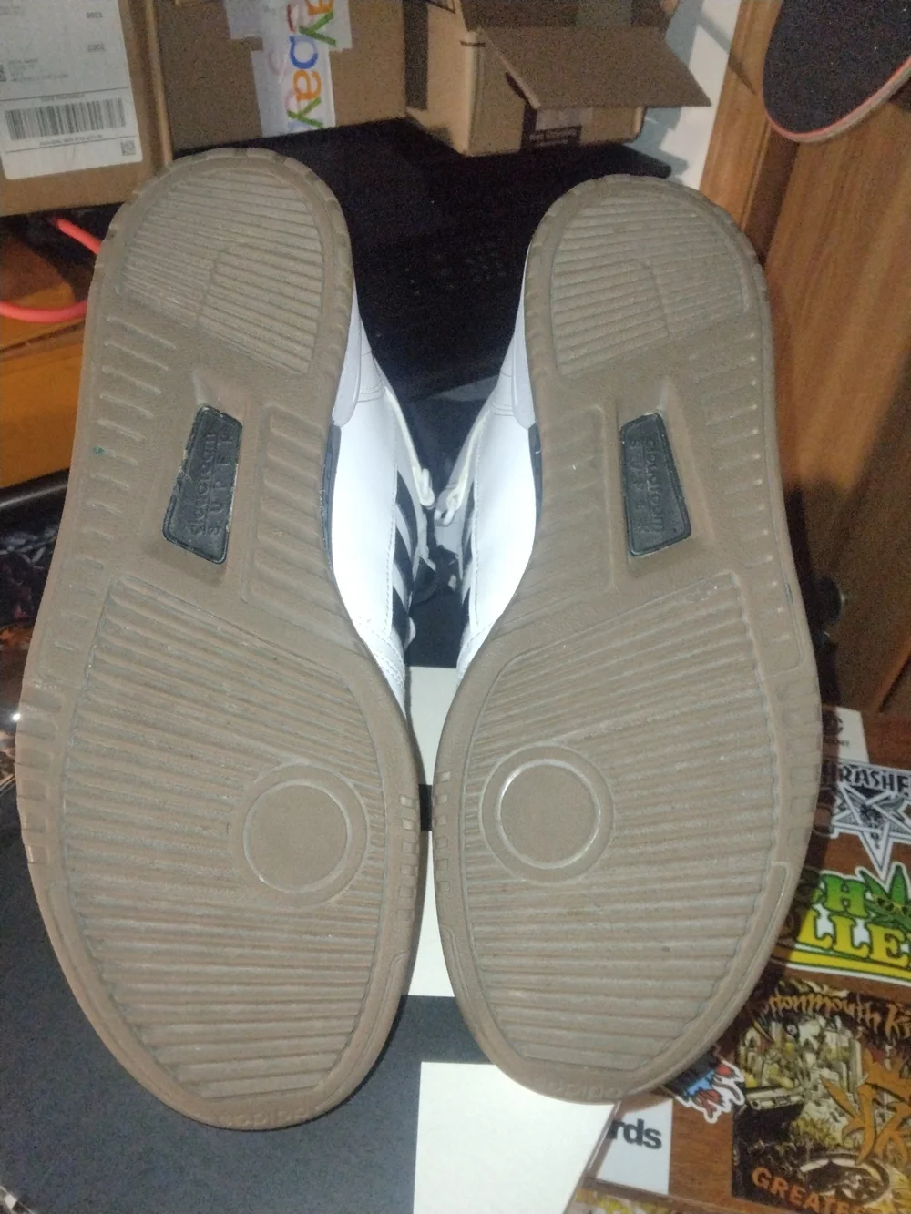 Adidas Black/White Postmove Mid - Size 12